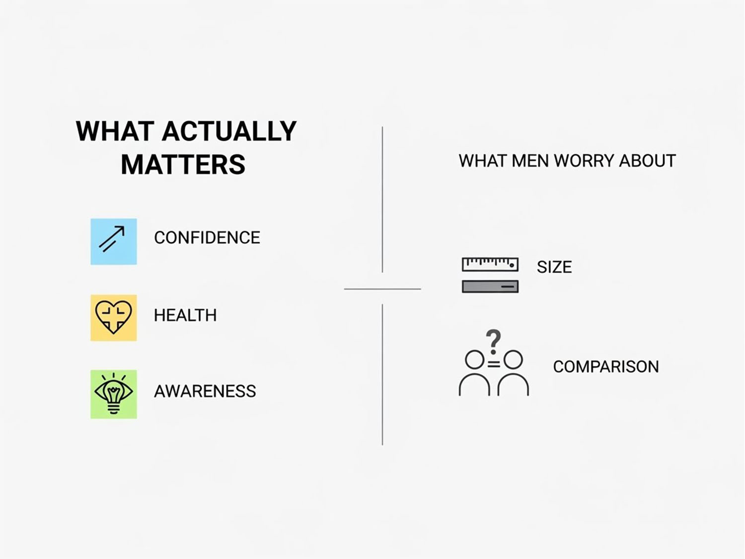 What men worry about.