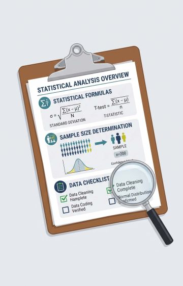 Illustration explaining anthropometric research concepts and statistical methods