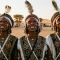 Wodaabe men performing the Yaake dance at the Gerewol festival in Niger.